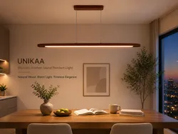 Woodent Pendant with Warm light